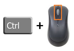 CTRL and Mouse Wheel Combination